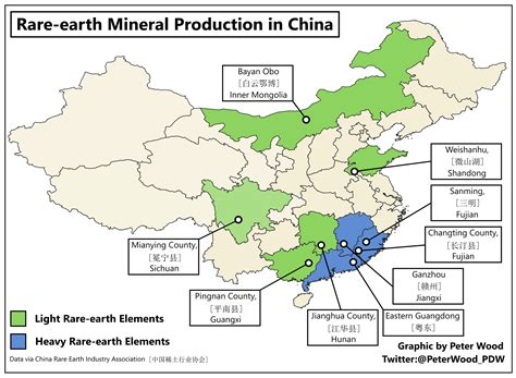 what rare earth minerals are mined in china